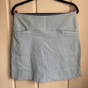 S.C. & Co. Blue Striped tummy control Skort/Skirt